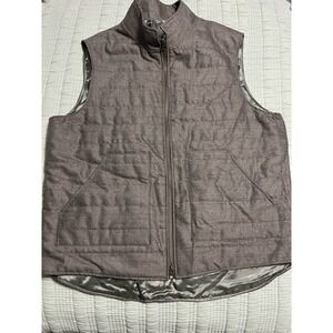 Onward Reserve Vitale Barberis Canonico Gray Wool Vest Worsted Flannel XL Fall